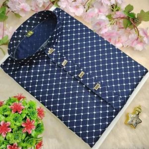 Tencil cotton guri print Punjabi +blue colour, sada photo