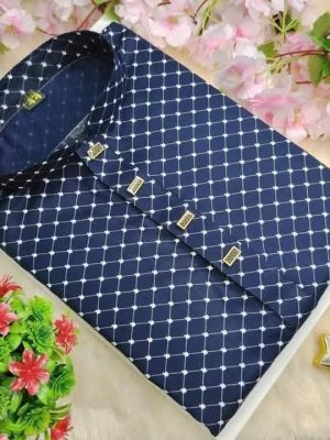 Tencil cotton guri print Punjabi +blue colour, sada photo