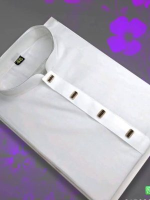100% suti patla white colour   panjabi